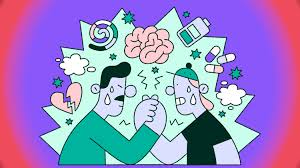 four boy playing ball on green grass